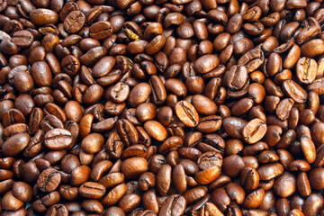 roasted coffee beans, can be used as a background.