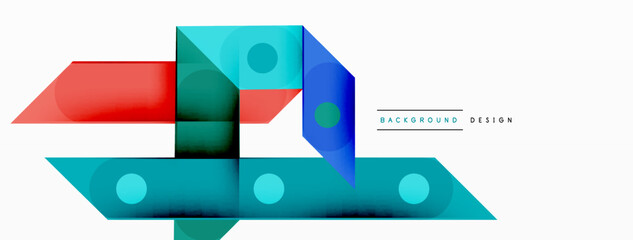 Obraz premium Color overlapping stripes background. Colorful lines composition for wallpaper, banner, background or landing