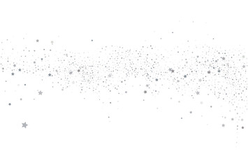 Light silver glitter confetti background. White festive texture.