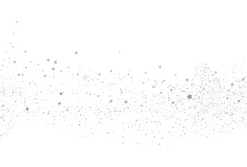 Light silver glitter confetti background. White festive texture.