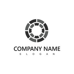 Brick Paving Logo Design Template