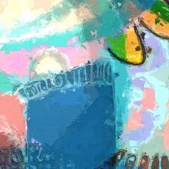 abstract beautiful geometric texture illustration