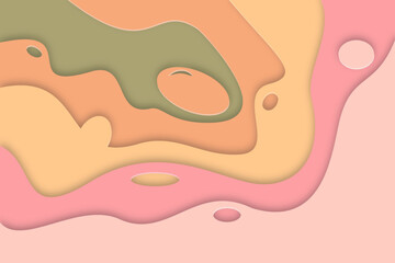 3D abstract background and paper cut shapes. Vector design layout for business presentations, flyers, posters and invitations