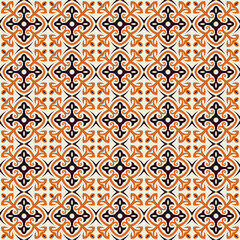 Decorative tile pattern design. vector illustration.