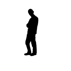 silhouette of a man
