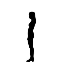 Fototapeta na wymiar Woman body silhouette