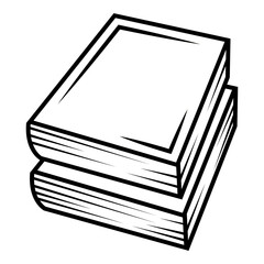 book icon isolated on white