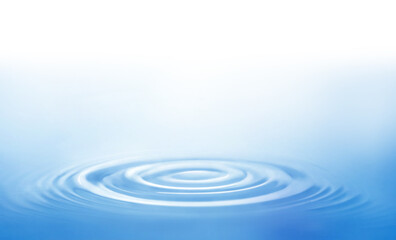 横から見た水面の波紋　商品背景　water ripple  product background