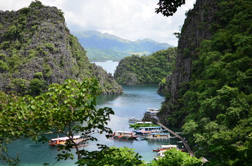 Kayangan lake at Colon city in Busuanga, Palawan
