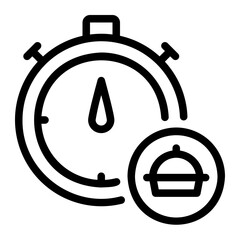 timer line icon
