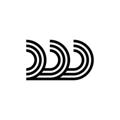 modern letter W monogram logo design