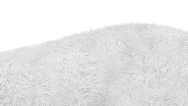 Close up of white fur backgraound texture