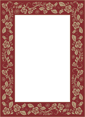 薔薇　フレーム枠　飾り枠　
