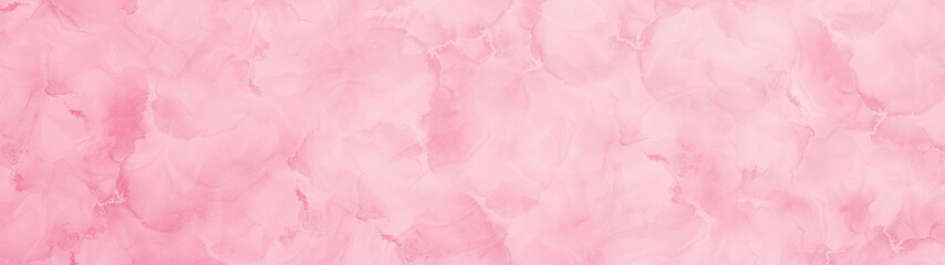 Colorful Grungy Watercolor Pattern Dry Pastel Pink Panorama Abstract Background