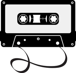 Retro cassette tapes, vintage cassette tape