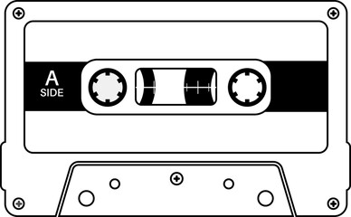 Retro cassette tapes, vintage cassette tape
