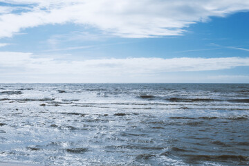 Beautiful calm seascape. Sea and sky