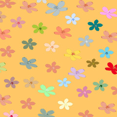 Floral seamless pattern.Vector design for paper, cover, fabric, interior decor and other users.
