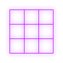 Obraz premium neon table frame 