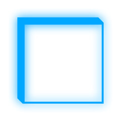 Fototapeta premium neon square box 