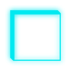 neon square box

