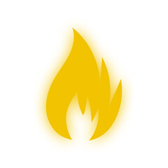 glowing fire symbol
