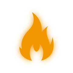 glowing fire symbol
