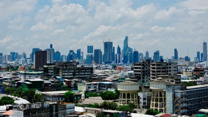 Fototapeta na wymiar Stadtansicht von Bangkok, Skyline und Panorama