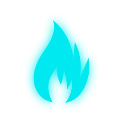 glowing fire symbol
