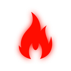 glowing fire symbol
