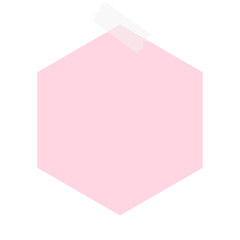 geometric sticky note
