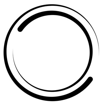 Stroke Circle Frame
