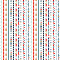 American Indian ethnic pattern vector