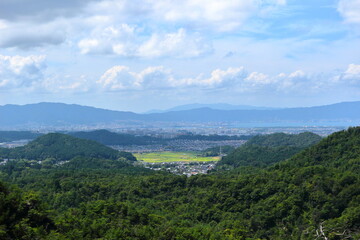 金勝アルプスからの琵琶湖方面の眺め