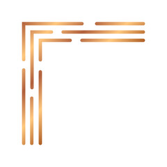 bronze art line corner edge
