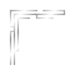 silver art line corner edge
