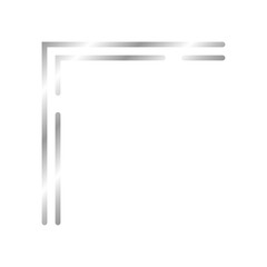 silver art line corner edge
