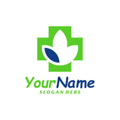 Nature Health Logo Design Template. Health Leaf logo concept vector. Creative Icon Symbol