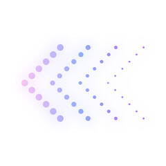 gradient neon dots arrow
