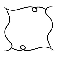 scribble square frame
