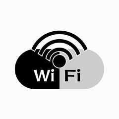 Free Wifi Icon.  Info Internet Access Symbol. 