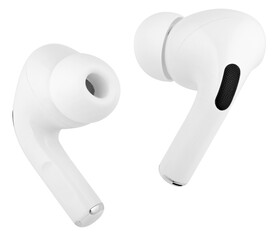 White wireless headphones - obrazy, fototapety, plakaty