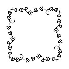 heart square frame
