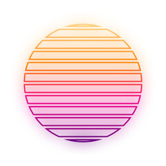 glow retro sunset
