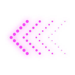 neon dots pattern arrow
