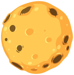 Fototapeta premium Isolated moon on white background