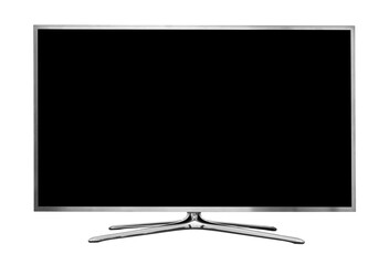blank tv on stand isolated on transparent background - Powered by Adobe