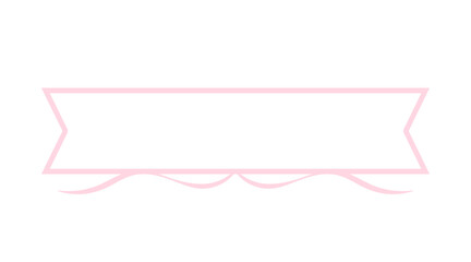 pastel ribbon banner

