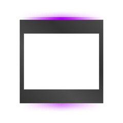 neon dark photo frame
