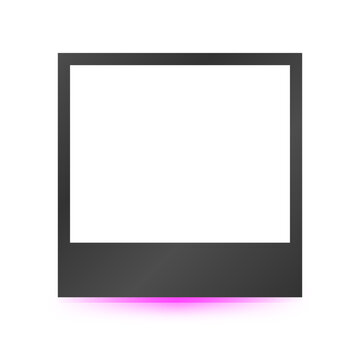 neon dark photo frame
